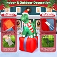 thumbnail image 3 of Decoración inflable navideña para exteriores, dinosaurio, 5 pies, AKALOL, 3 of 6