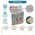 thumbnail image 6 of Happy Easter Table Runner 72 Inches, Spring Bunny Eggs Flower Teal Wood Grain Bed Runner Dresser Scarves Tabletop for Indoor Outdoor Parties/Ceremony/Banquet, 14" x 72", 6 of 8