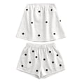 thumbnail image 5 of Womens 2 Piece Outfits Short Sets Strapless Summer Polka Dot Shorts Casual Loose Fit Tank Top Vacation Shorts Matching Sets White L, 5 of 5