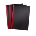 thumbnail image 1 of Libretas encuadernadas en negro y rojo, tapa dura, 21 x 29,7 cm, 96 hojas, 1 of 6