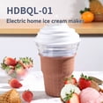 thumbnail image 4 of Mini Machine à Crème Glacée Électrique Machine à Crème Glacée Machine à Yogourt aux Fruits Machine à Smoothie pour la Maison, 4 of 8