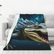 thumbnail image 1 of Balery Starry Sky Colorful Crocodile Manta de Felpa Suave y Acogedora – Cobija de Franela Aterciopelada para Cama, Lavable y Cálida para Sofá, Mascotas, Transpirable-40"x30", 1 of 7
