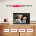 thumbnail image 2 of Digital Picture Frame, 10.1 inch Frameo Digital Frame WiFi, 1280*800 IPS  Touchscreen, 32GB Storage,  Share Pictures Video,  Photo Frame , Gifts for Mom, House Warming, Black, 2 of 6