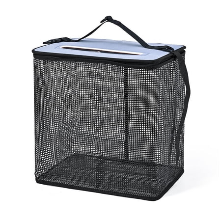 yaaqii Collapsible Floating Fishing Basket Crayfish Catcher Fishing Bait Storage Cage