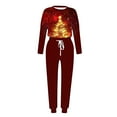 thumbnail image 4 of Moxiu Christmas Sweatsuit Outfit for Women,Lounge Sets for Women Sweatsuits Sets Two Piece Christmas Print Long Sleeve Tops and Jogger Pant Workout Athletic Tracksuits 2024 Multicolor,XL, 4 of 4