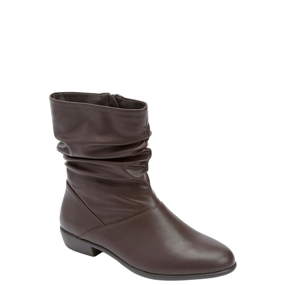 Comfortview Madison Slouch Bootie Mid Calf Women's Winter Boots (Wide Widths Available)