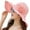 Light Pink, variant on Womens Sun Straw Hat Wide Brim Summer Hat Foldable Roll up Floppy Beach Hats for Women