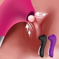 thumbnail image 4 of Vibrador chupador de clítoris para mujer - rojo rosado - Masaje del punto G lamiendo la lengua - estimulador de silicona - succionador de pezones oso de fresa Electrónica, 4 of 5