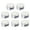 Silver, variant on SHISUYAN 8pcs Mirror Clips Mirror Glass Brackets with Screws Mirror Hanging Clips