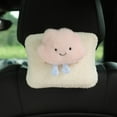 thumbnail image 4 of Kripyery Car Tissue Holder Plush Hanging Adjustable Strap Large Capacity Headrest Mounted Cartoon Bear Decor Automotive Napkin Case Box for Vehicle, 4 of 8