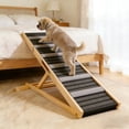 thumbnail image 3 of 2026 Upgraded Adjustable Dog Ramp for Couch 6-Height 14" to 25" Portable Pet Ramp with Non-Slip Traction Pad Stable Dog Stairs for Small Dogs Sofa Bed and Car Use, 3 of 10