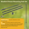 Birds Choice Mountable Metal Bluebird House Pole - Walmart.com