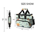 thumbnail image 3 of FORMRS Insulated Cooler Bag 24 Cans Capacity Soft Leakproof Lunch Box with Side Pockets, Space Patterns, 3 of 7
