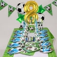 thumbnail image 3 of Globos de fútbol Kwuz 40" dorado número 8 para fiesta, 3 of 7