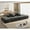2 Ottoman+2 Seater(black), variant on SOULART 141.73" Cloud Couch, Beige Sectional Sofa with 2 Ottomans, Chenille Fabric with 4 Pillows for Living Room