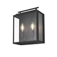 thumbnail image 3 of Elegant Lighting Valentin 9" Outdoor Wall Sconce in Black, 3 of 8