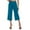 Blue #812, variant on Bovemsi Casual Pants for Women 2025 Womens Loose High Waisted Wide Leg 2025/3/4 Drawstring Trousers With Pockets Casual Wide Leg Trousers