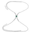 thumbnail image 1 of de Imitación, Cadena de Sujetadores, Moderno, Geométrico, Joyería Simple, Cadena de Accesorios para El Cuerpo, para Baile de Graduación/ , Diamante Plata Plata Yinane Cadena de pecho, 1 of 8