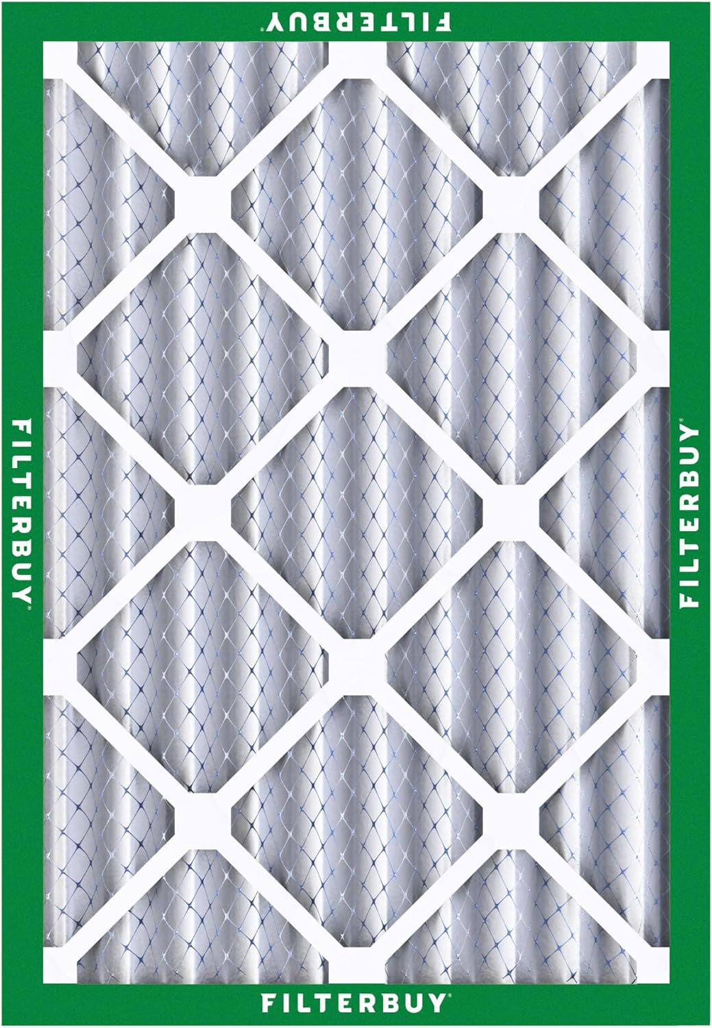Filterbuy 20x25x4 Air Filter MERV 8 Dust Defense, Pleated HVAC AC Furnace Filter Replacement, 1-Pack