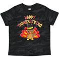 thumbnail image 3 of Inktastic Happy Thanksgiving Cute Turkey in Pilgrim Hat Boys or Girls Toddler T-Shirt, 3 of 5