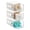 3, variant on 3 Packs Qtip Holder for Bathroom Plastic Q-tip Dispenser with Drawer Wall Mounted Cotton Swab Holder Bathroom Vanity Makeup Organizer for Qtip Cotton Balls Pads Floss Picks
