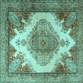 thumbnail image 1 of Ahgly Company Indoor Square Persian Light Blue Traditional Area Rugs, 8' Square, 1 of 4