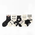 thumbnail image 3 of WOLLED Boys Girls Soft Cotton Socks Kids Warm Socks Toddler Solid Color Mid-Calf Socks 5 Pairs for 1-12Y, 3 of 8