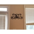 thumbnail image 6 of Bookishbunny Scrolled Iron Black Metal Letter Monogram Personalized Initial Wall Art Family Name Plaque Classic Decoration, 6 of 7