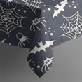 thumbnail image 5 of Spider Web Bats Halloween Pattern Square Tablecloth,Waterproof Square Table Cover,Wipeable Spillproof Washable Table Cover for Home Kitchen Party Decor 42"X42"(107x107cm), 5 of 6