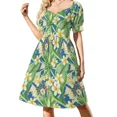 thumbnail image 1 of Vestido de manga corta Fresh Tropics, vestidos de verano para mujer, ropa para mujer, 1 of 8