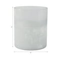 thumbnail image 4 of Decorative Frosted Glass Bottom Hurricane Candle Holder - Modern Pillar Candlestick Holder for Dining Table Centerpieces - Elegant Home Accents for Entryway, Living Room, or Any Occasion - 6", Clear, 4 of 12