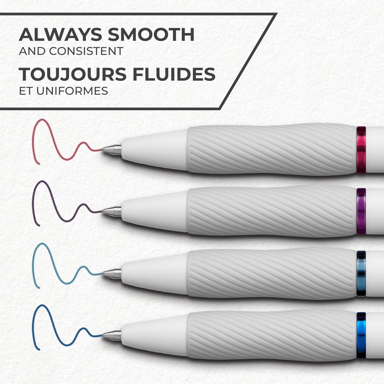 Sharpie S-Gel Pens, Fashion Barrel Gel Pens, Pearl White Body, Medium (0.7mm) Point,  Bold Jewel Colour Assortment, 4 Count, S-Gel