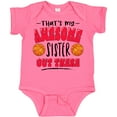 thumbnail image 3 of Inktastic That's My Awesome Sister out There with Basketballs Boys or Girls Baby Bodysuit, 3 of 5