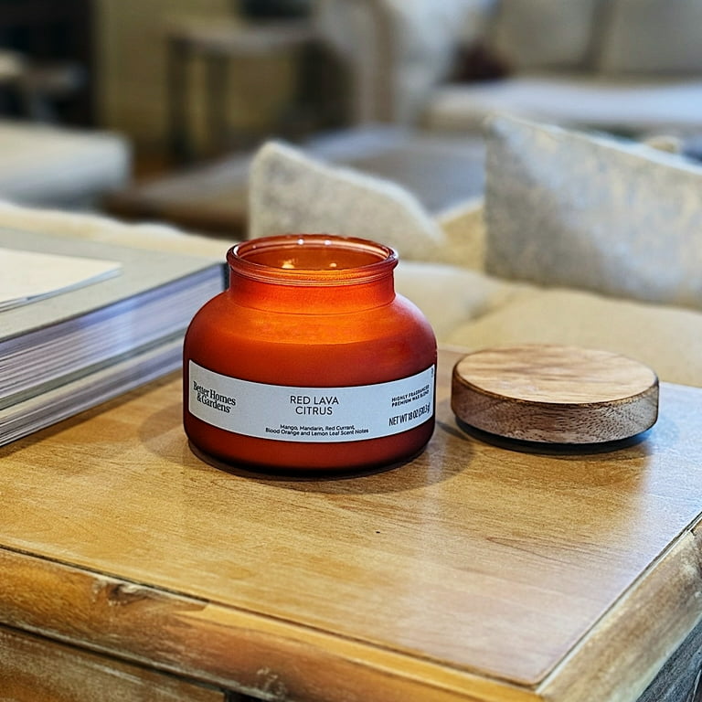 Better Homes & Gardens Red Lava Citrus Scented 2-Wick 18oz Better Homes & Gardens Red Lava Citrus Scented 2-Wick 18oz