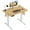 Brown, variant on JIOABL 40 x 24 inches Adjustable Electric Standing Workstation Desk for Home Office with T-Shaped Metal Support, Oak