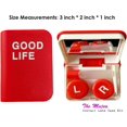 thumbnail image 4 of The Mujen Contact Lens Case Kit, Cute Color Book Fox Contact Lens case with Remover Tool, Portable Contact Lens Travel Storage kit with Mirror, Container, tweezer, Holder (Red), 4 of 6