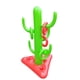 thumbnail image 2 of Juego inflable de lanzamiento de aros con cactus para niños y adultos | Juego de 6 piezas con 1 cactus inflable y 5 aros | Juguete para fiestas al aire libre en la piscina | Juego familiar par, 2 of 5