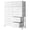 white, variant on edx 8 Drawer Fabric Dresser for Bedroom, Storage Organizer for Closet, Living Room, Hallway, White