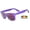 Purple, variant on Kids Retro Sunglasses - Matte-Dark Blue Frame / Mirror Polarized Lens