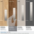 thumbnail image 4 of Amerock Maymont 3-3/4 inch (96mm) Center-to-Center Rectangle Satin Nickel Cabinet Pull Backplate, 4 of 7