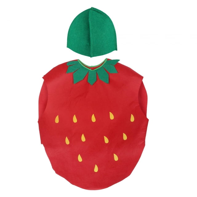 Disfraz de fruta Yinane Fresa con sombrero