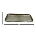 thumbnail image 5 of Bergamo Art 12" Decorative Handmade Aluminum Modern Square Tray in Nickel, 5 of 5