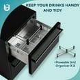 thumbnail image 5 of EUHOMY 23.5 Inch Under Counter Double Drawer Fridge, Weather Proof Stainless Steel Outdoor Beverage Refrigerator for Patio, Built-in Beverage Fridge, 5 of 8