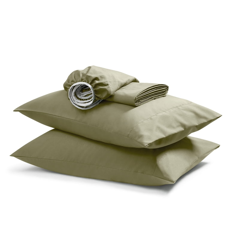 Nestl Virtu Bamboo Blend Sheet Set, Queen, Sage Green photo 4