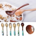 thumbnail image 2 of RYGRZJ Wooden Spoon Floating Lacquer Wooden Handle Wooden Spoon Small Spoon,, 2 of 5