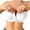 White, variant on Strapless Bras for Women Front Hook Closure Bandeau Top Back Crossing Multi-straps Stretchy Non-slip Push up Design for Large Breasts Wireless Seamless Comfy Tube Bra White L