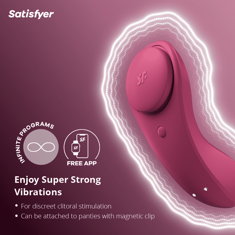 Satisfyer Sexy Secret Panty Vibrator with App Control - Vibrating Clitoris  Stimulator, Compatible with Satisfyer App, Waterproof, Rechargeable -  Walmart.com