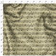 thumbnail image 4 of Soimoi Beige polyester Crepe Fabric Notes Musical Instrument Print Fabric by Yard 52 Inch Wide, 4 of 5