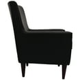 thumbnail image 6 of Fox Hill Trading Emma Arm Chair, Black Faux Leather, 6 of 6