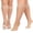 9Nude, variant on Women's Plus Size Knee High Stockings - 9 Pairs with Widened Ribbed Cuff, 5Black&4Nude